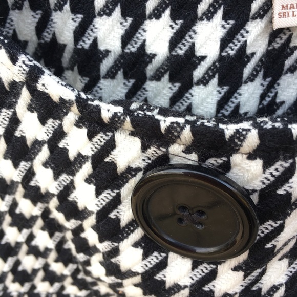 Houndstooth wool blend sleeveless dress - Picture 6 of 8